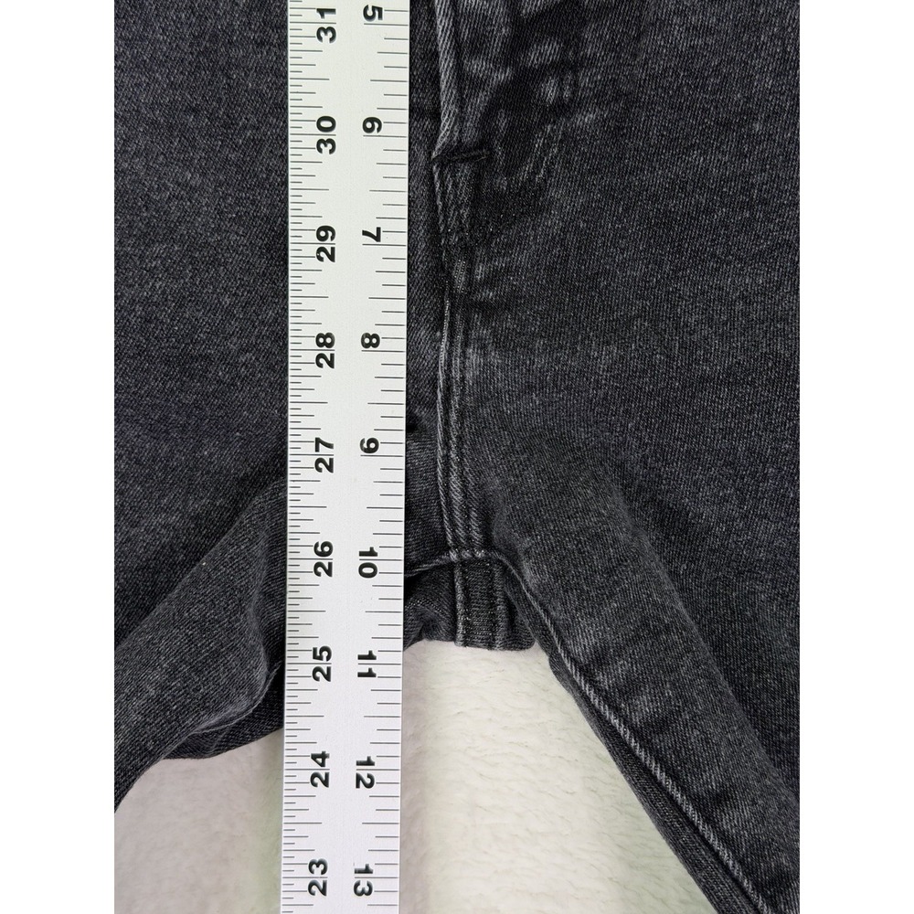 Good American Jeans Womens 8/28 Black Denim High Rise Good Legs Skinny Ripped - Picture 4 of 9